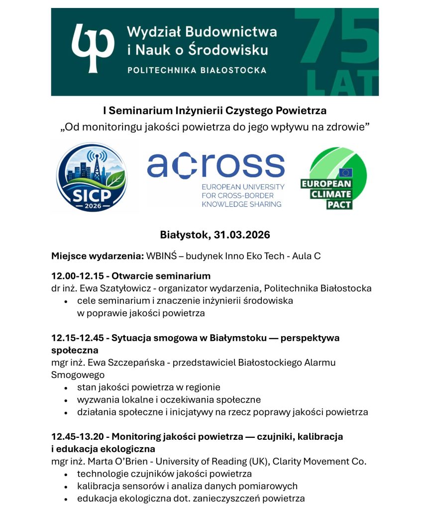 Harmonogram Seminarium