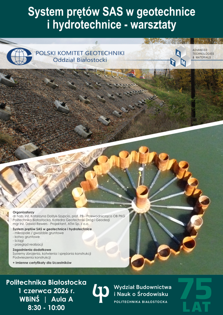 Zaproszenie na szkolenie Polit Białostocka 01_06_2026 - Geotechnika