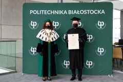 Rektor PB Marta Kosior-Kazberuk oraz doktor habilitowany Jacek Dawidowicz