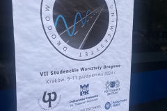 7. edycja studenckich warsztatów drogowych Latającego Uniwersytetu Drogowego. Plakat