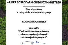 Absolwentka naszego Wydziału Liderką GOZ!