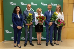Od lewej: Aneta Szymajda, Jarosław Zuwała, Grażyna Łaska, Grzegorz Zając, Magdalena Joka-Yildiz. fot. Piotr Awramiuk/ PB