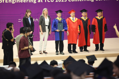 Ceremonia rozdania dyplomów dla absolwentów ISE w Tianjin Chengjian University, czerwiec 2025
