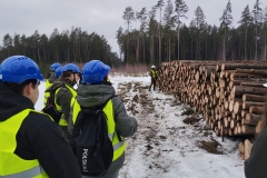 20240129 Zajęcia terenowe studentów leśnictwa PB