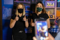 Studio telewizyjne podczas Dni Otwartych Politechniki Białostockiej. 22.03.2021 r.