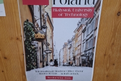 Plakat reklamujący spotkanie ze studentami UCB (fot. archiwum prywatne)