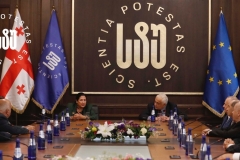 prof. Lech Dzienis podczas uroczystości jubileuszu 100-lecia Gruzińskiego Uniwersytetu Technicznego, fot. z archiwum Lecha Dzienisa