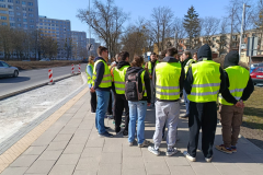 20260316 Studenci budownictwa drogowego w terenie – wizyta techniczna w Białymstoku