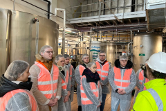 20251126 Studenci Inżynierii Środowiska na wycieczce dydaktycznej w Polmos Białystok