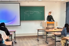Dr inż. Natalia Stankiewicz na zajęciach z przedmiotu General building engineering I